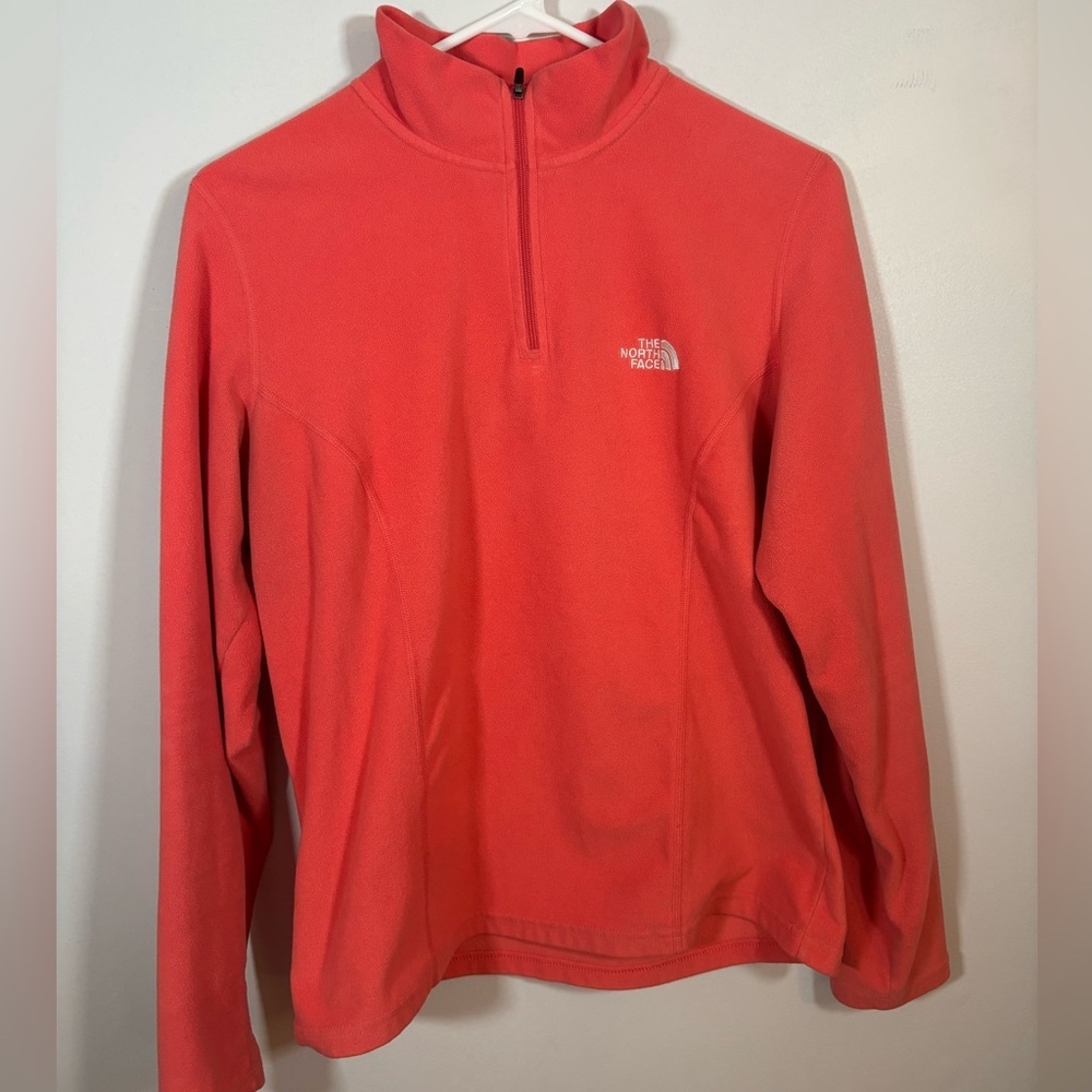 The North Face Women’s TKA 100 Coral Fleece Quarter Zip Pullover Jacket L